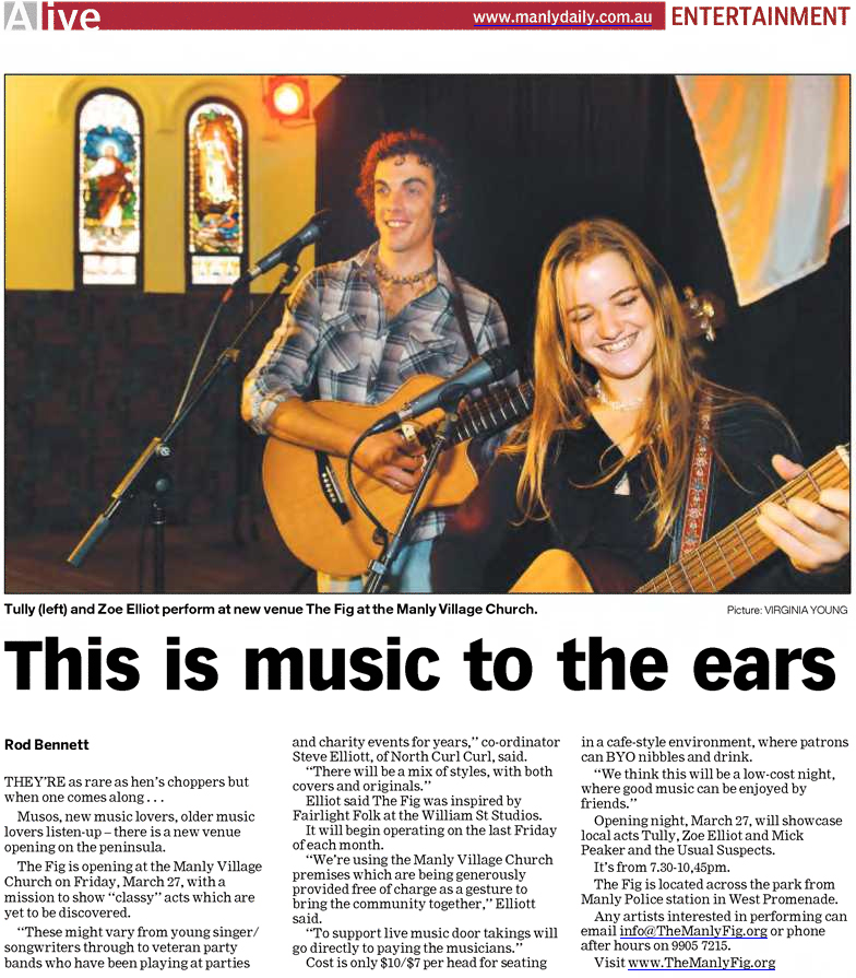 Manly Daily Opening