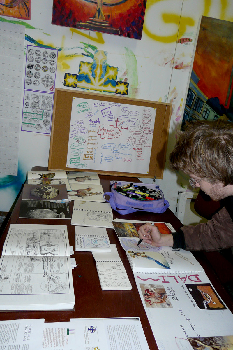 Saving Faces of God Studio deveopment space